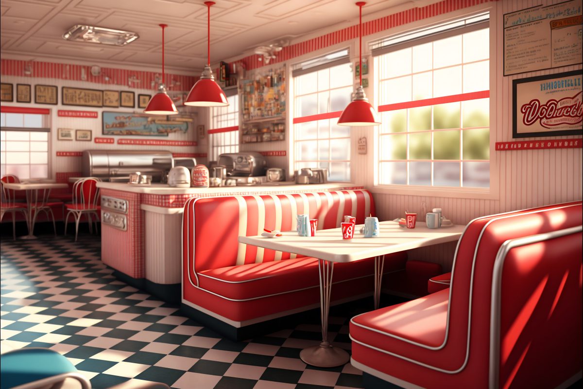 American diner interior