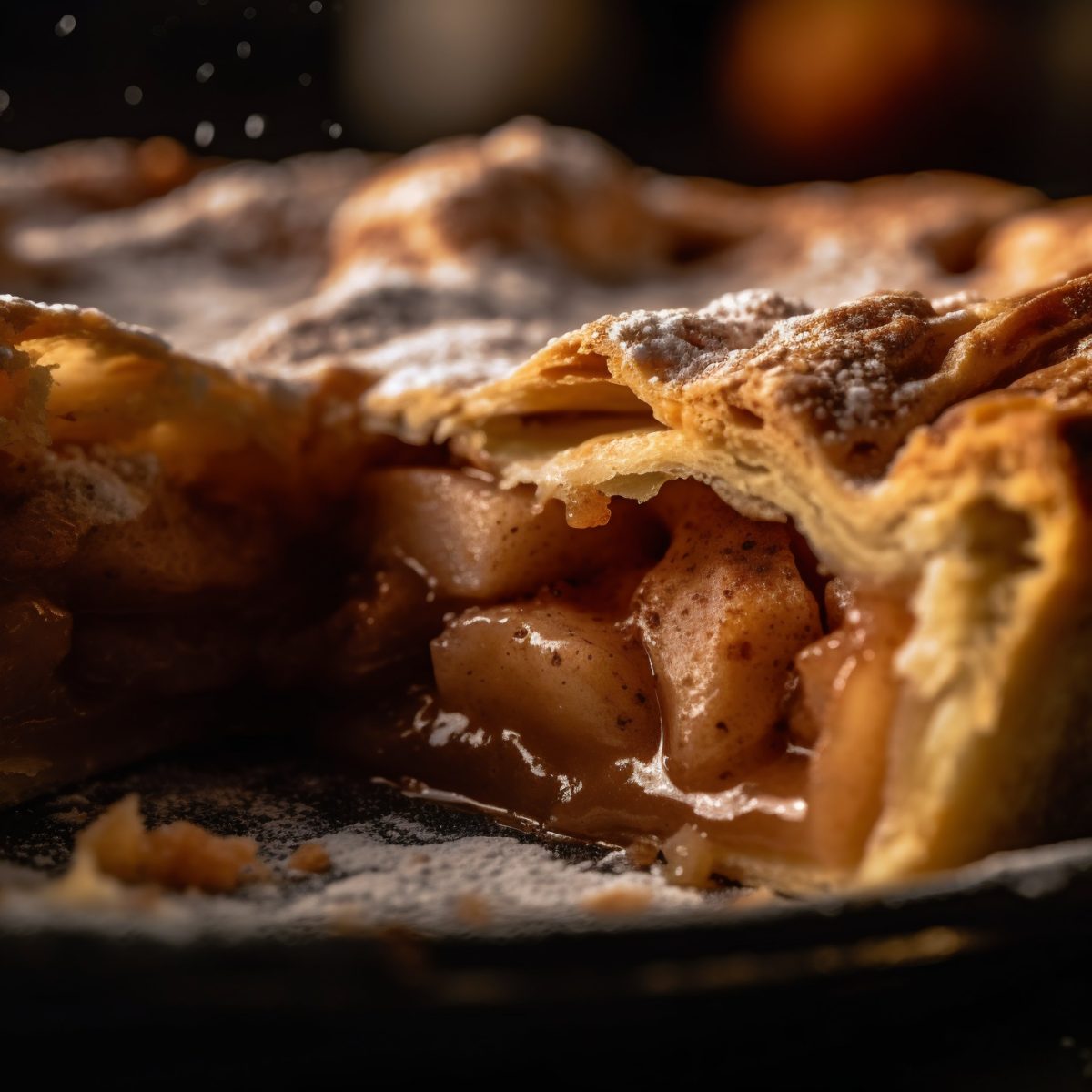 Apple pie detail