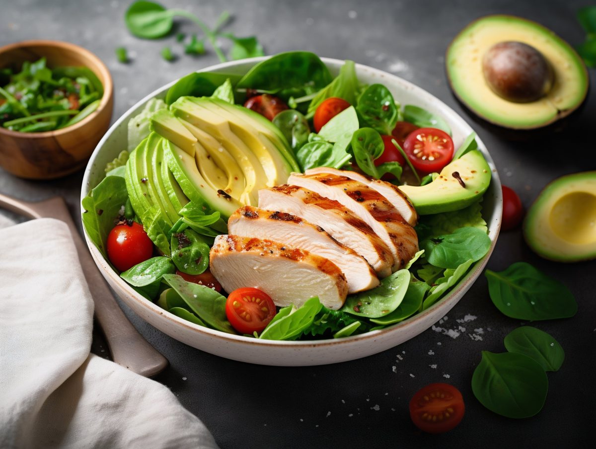 Avocado chicken salad