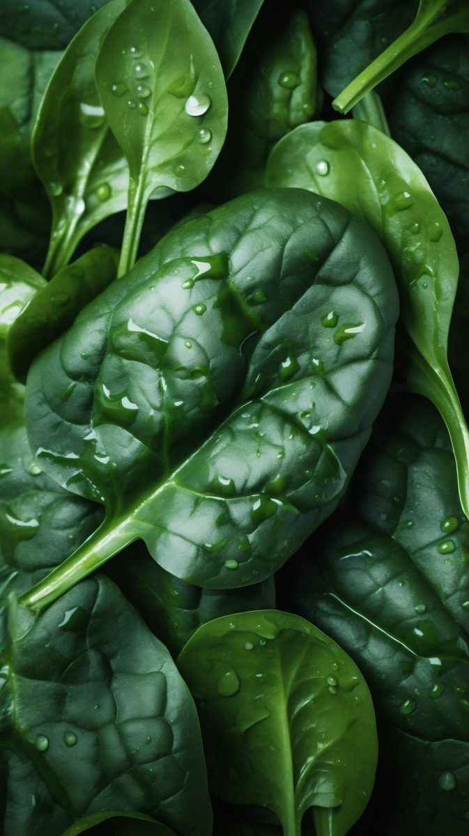 Baby spinach leaves
