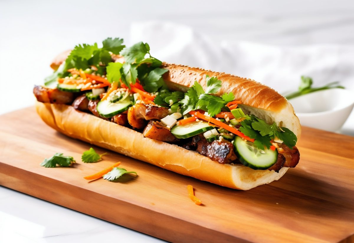 Banh Mi with cucumber