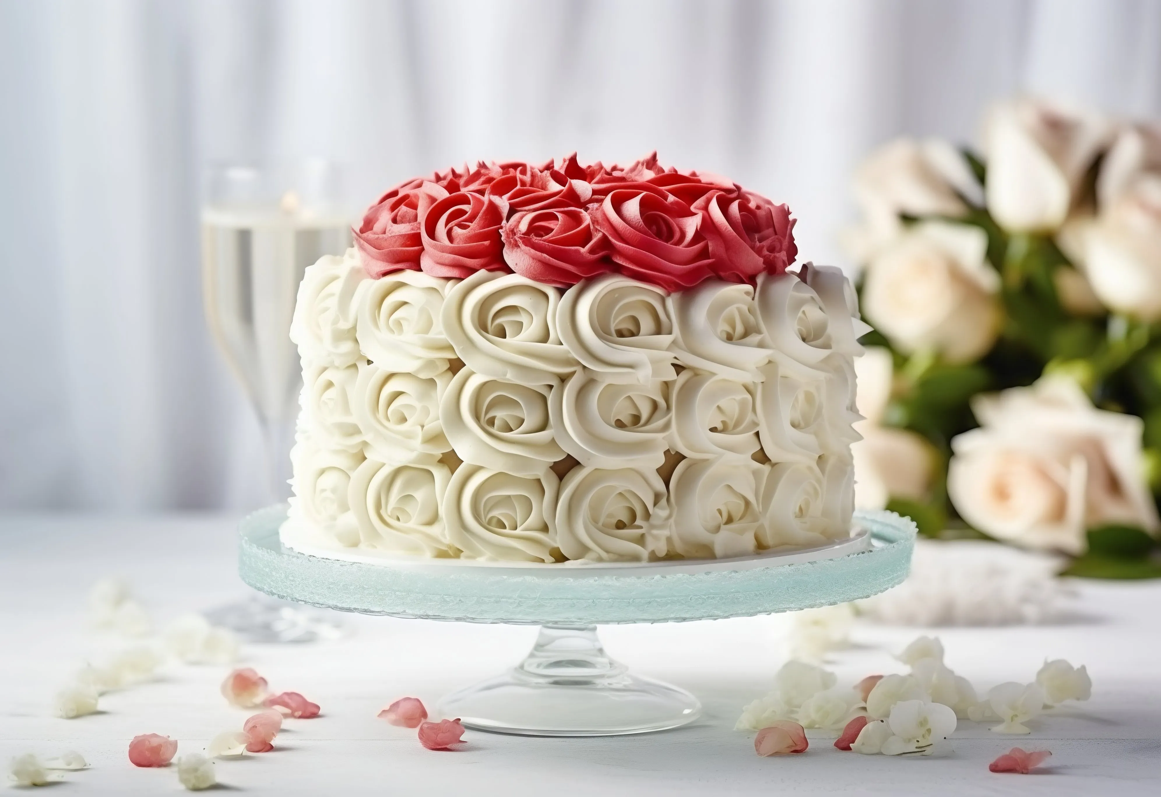 Beautifully Decorated Floral Cake for Celebrations