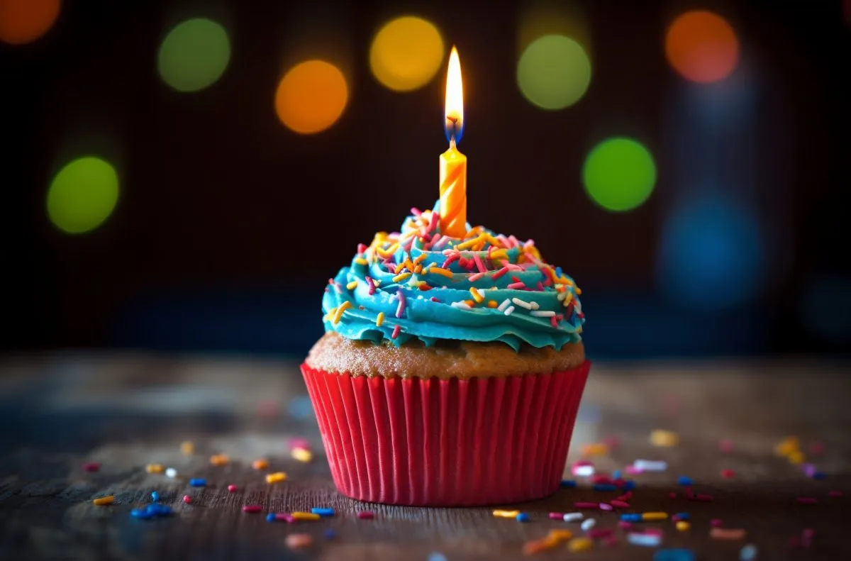 Birthday cupcake