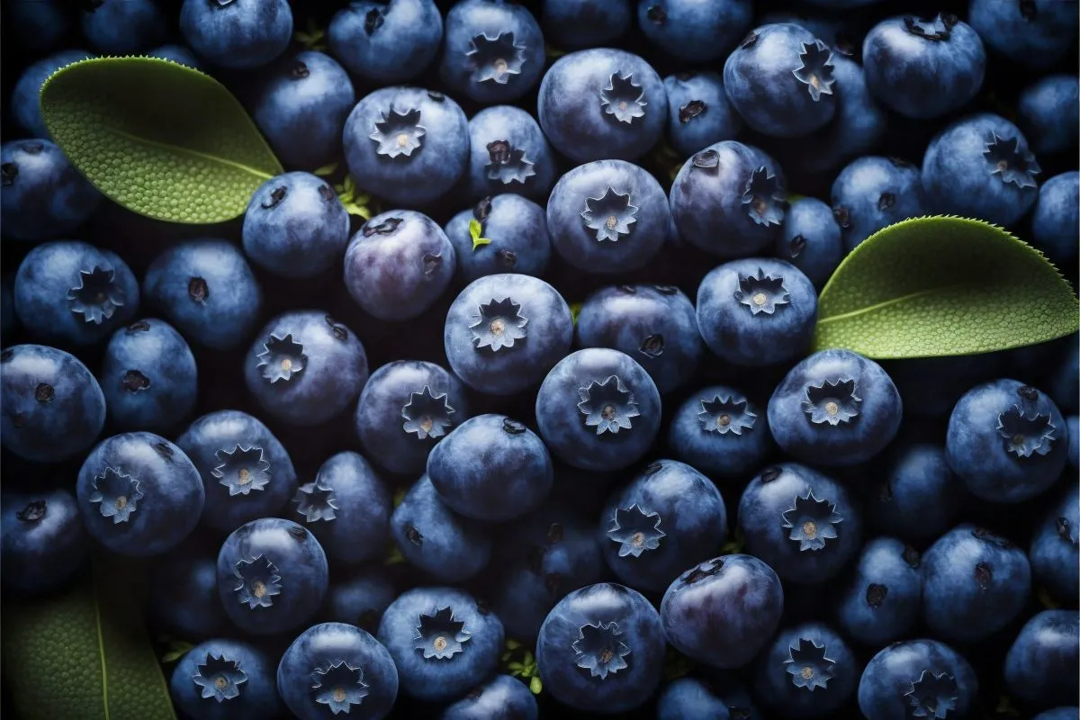 Blueberries full frame