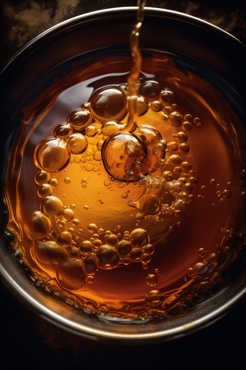 Boiling syrup