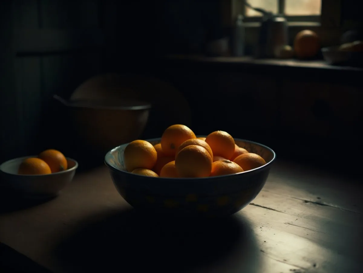 Bowl of oranges