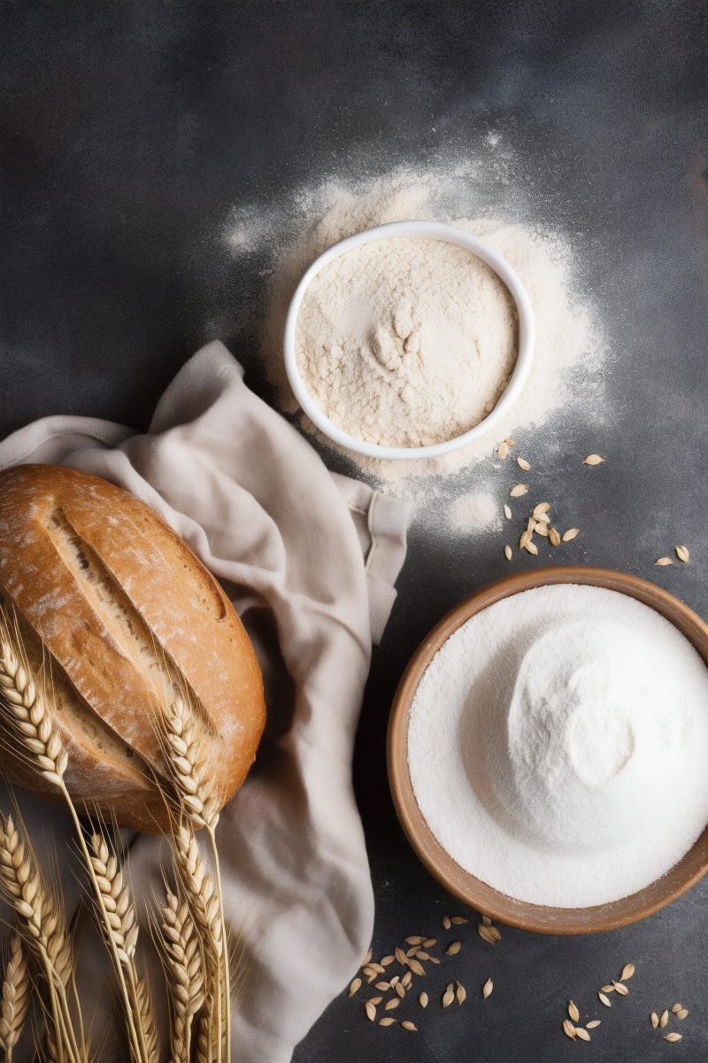 Bowls of flour