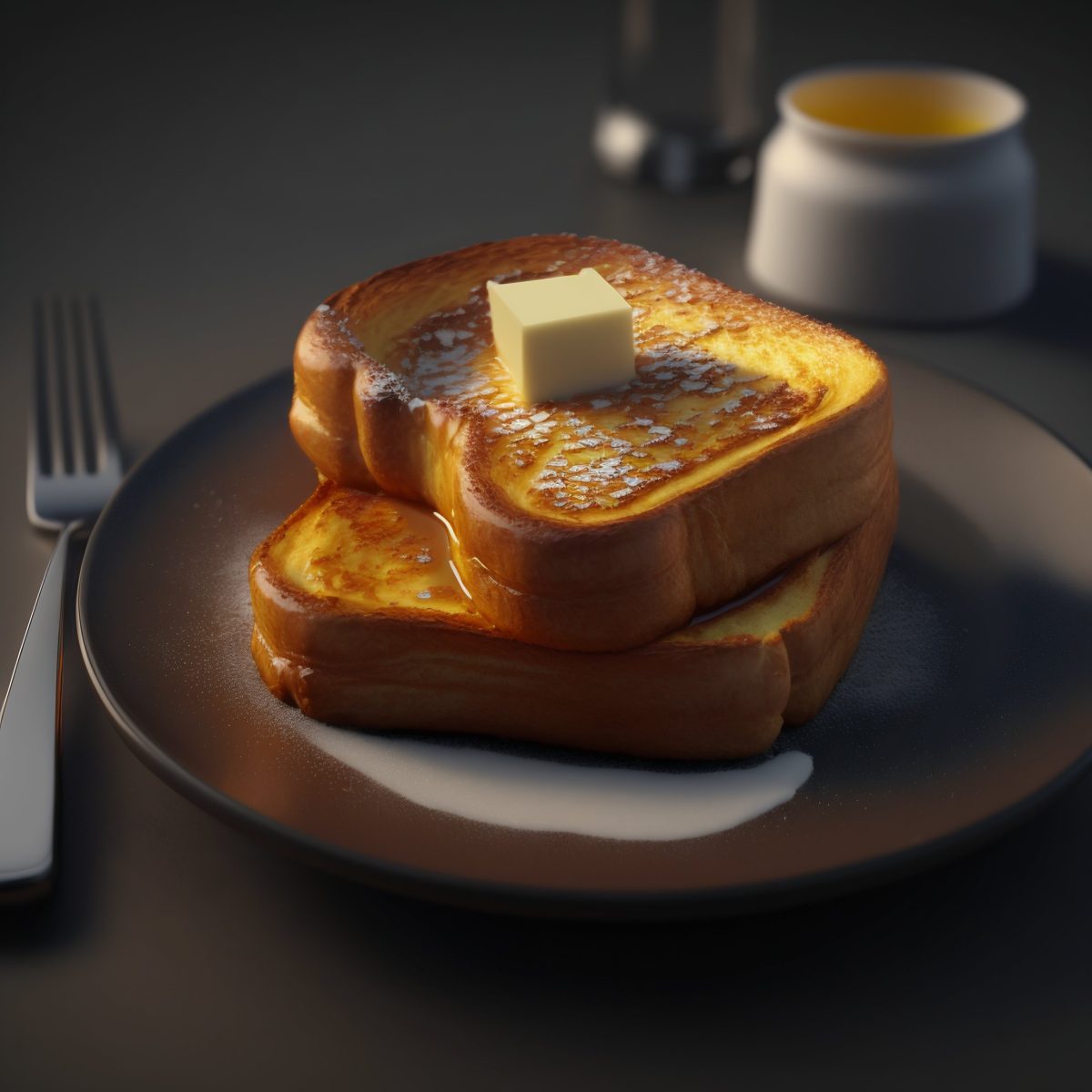 Brioche french toast with butter