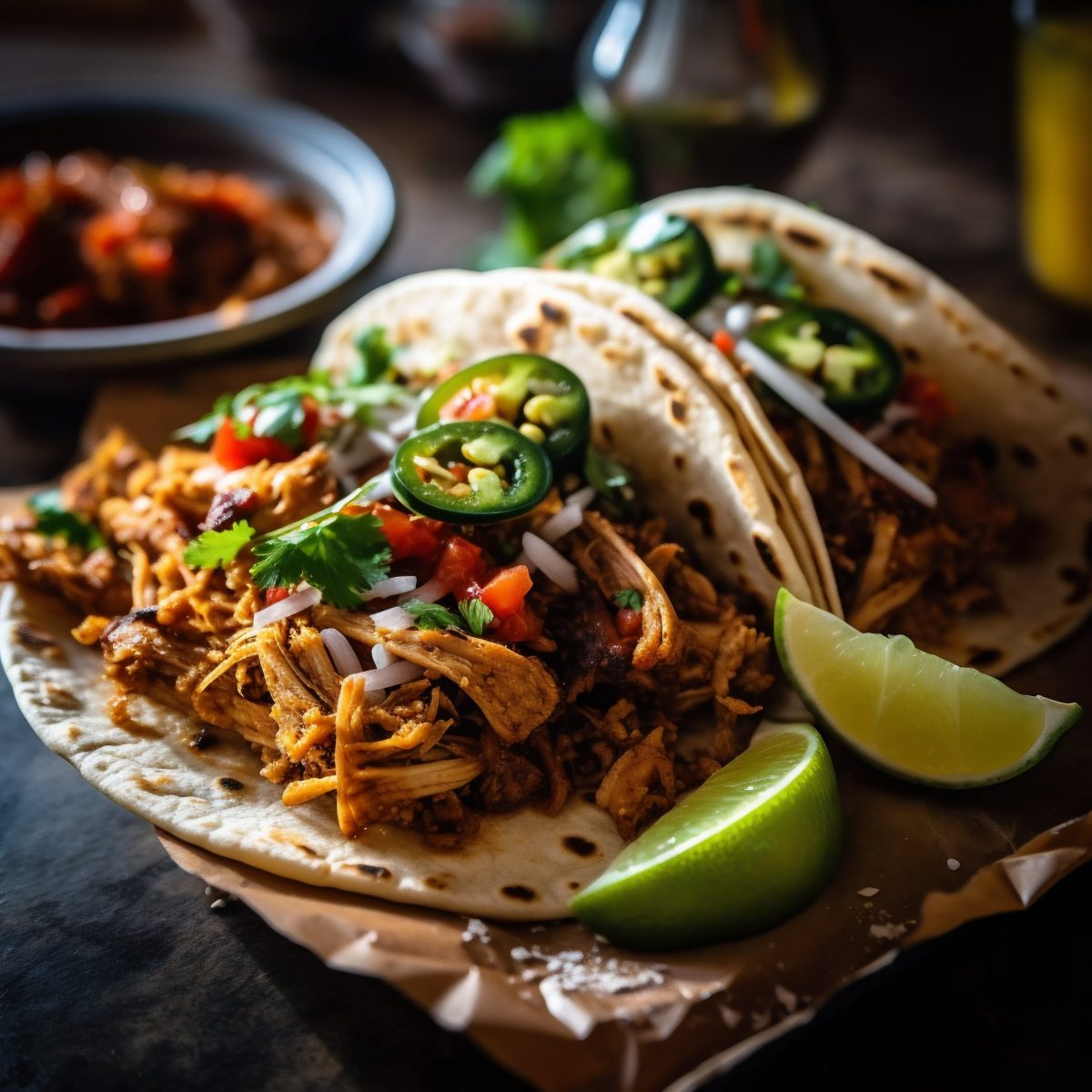 Chicken lime taco
