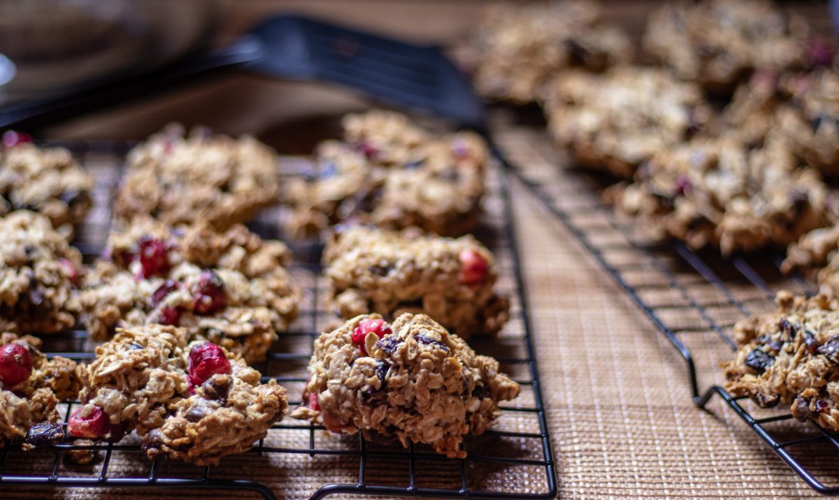 Chocolate cranberry cookies