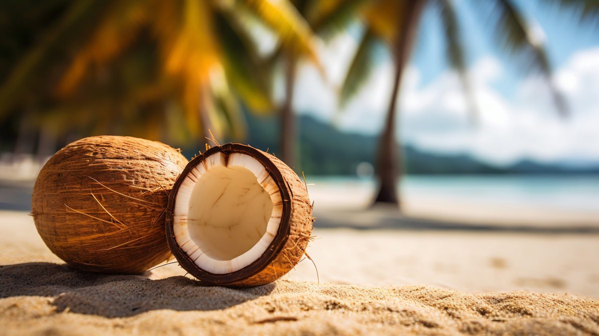 Coconut on the beach