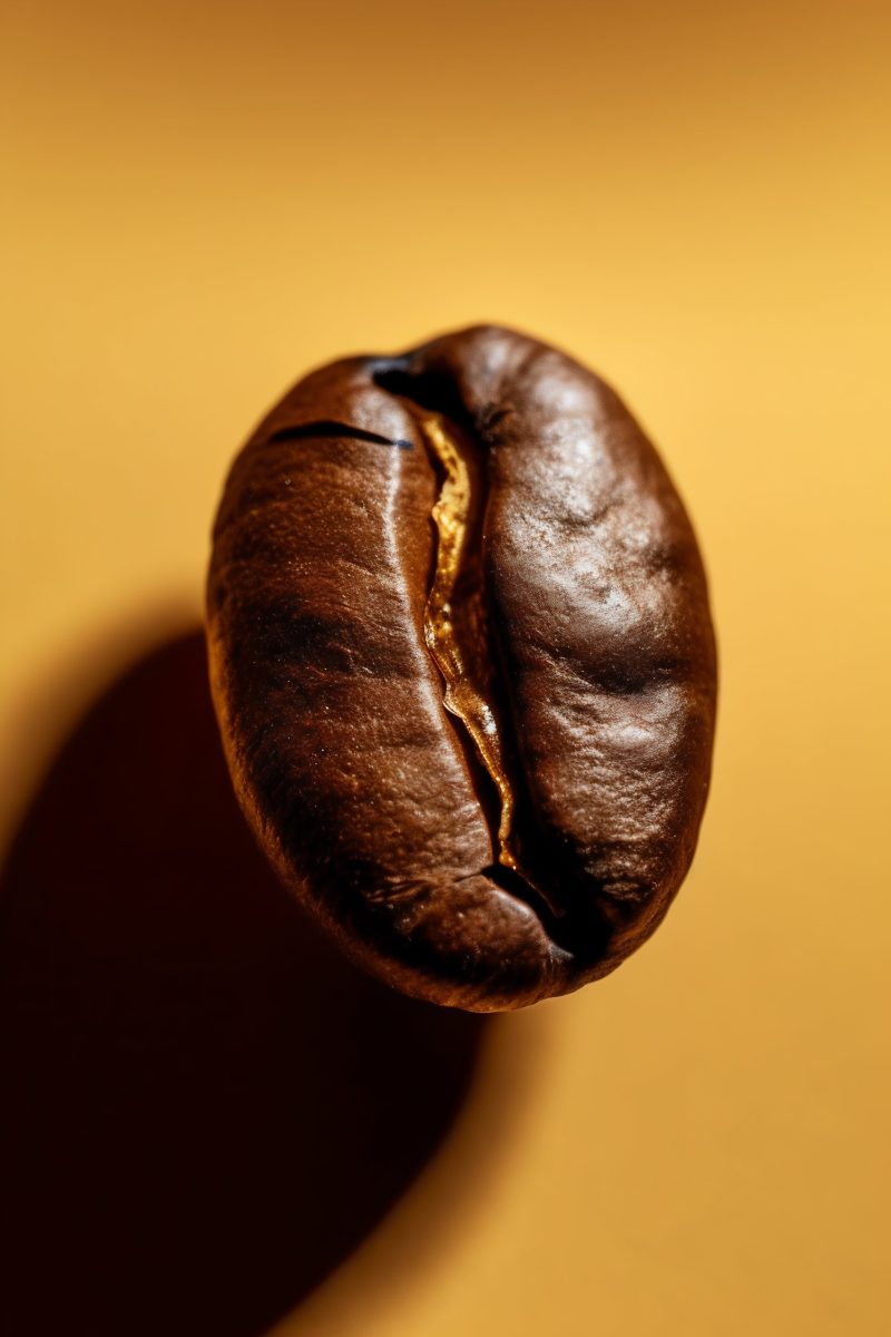 Coffee bean commercial shot