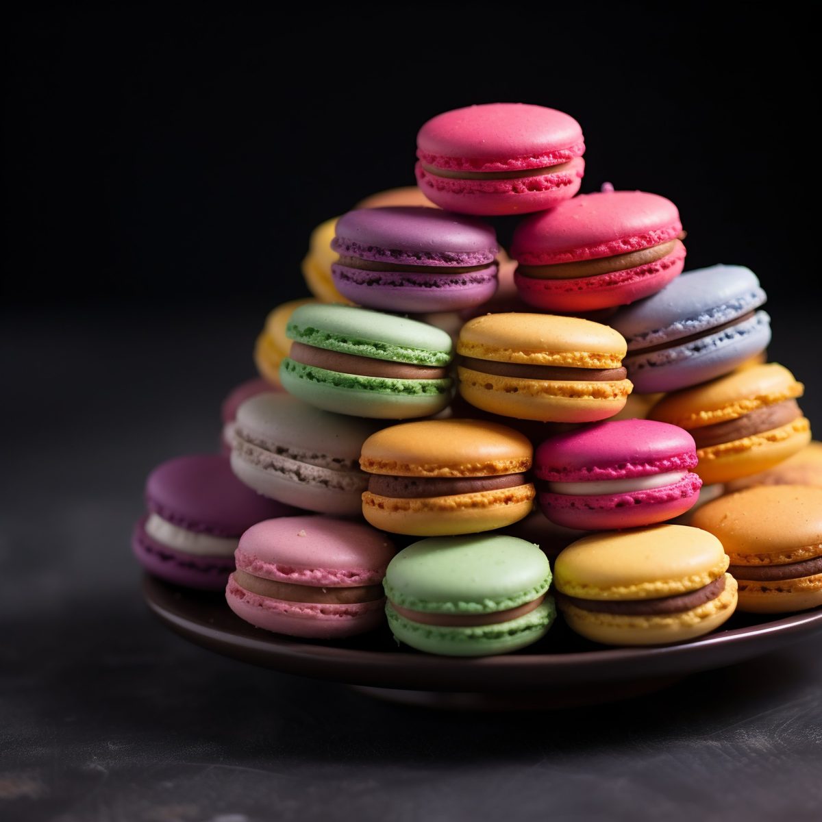 Colorful macarons