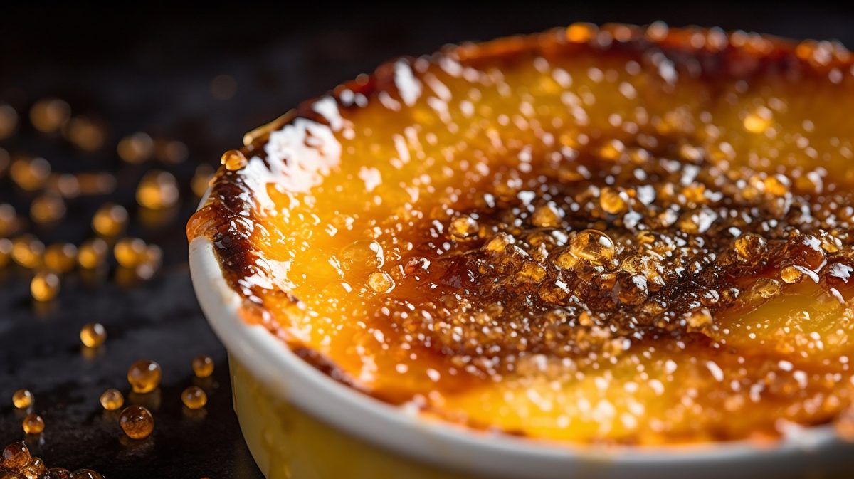 Crunchy creme brulee