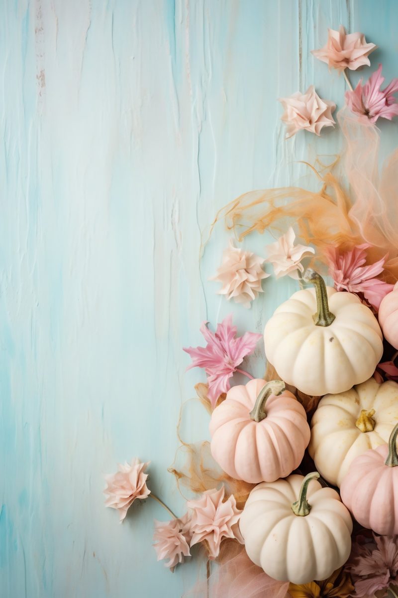 Flatlay pumpkins