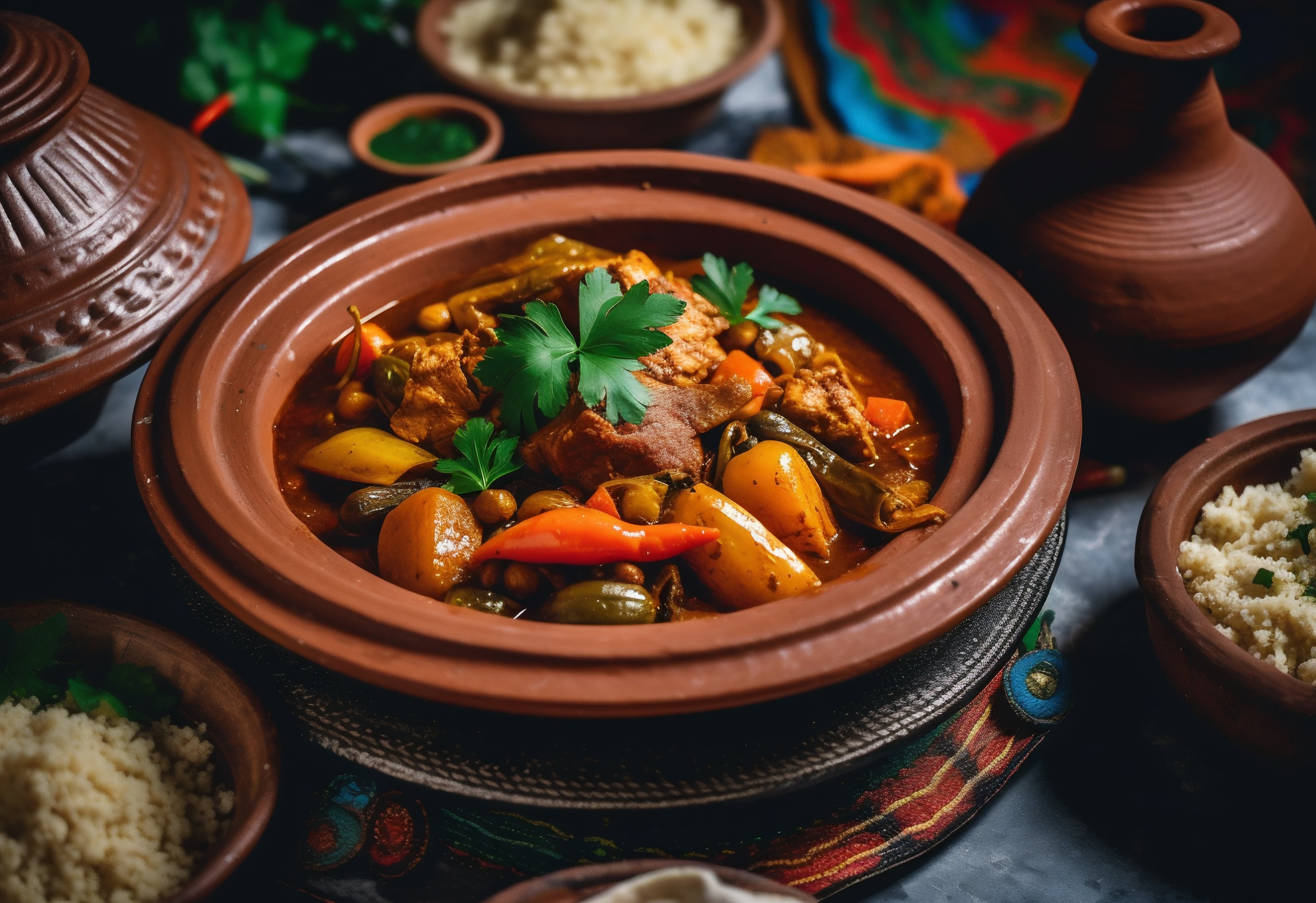 Flavorful Moroccan Chicken Tagine with Vegetables