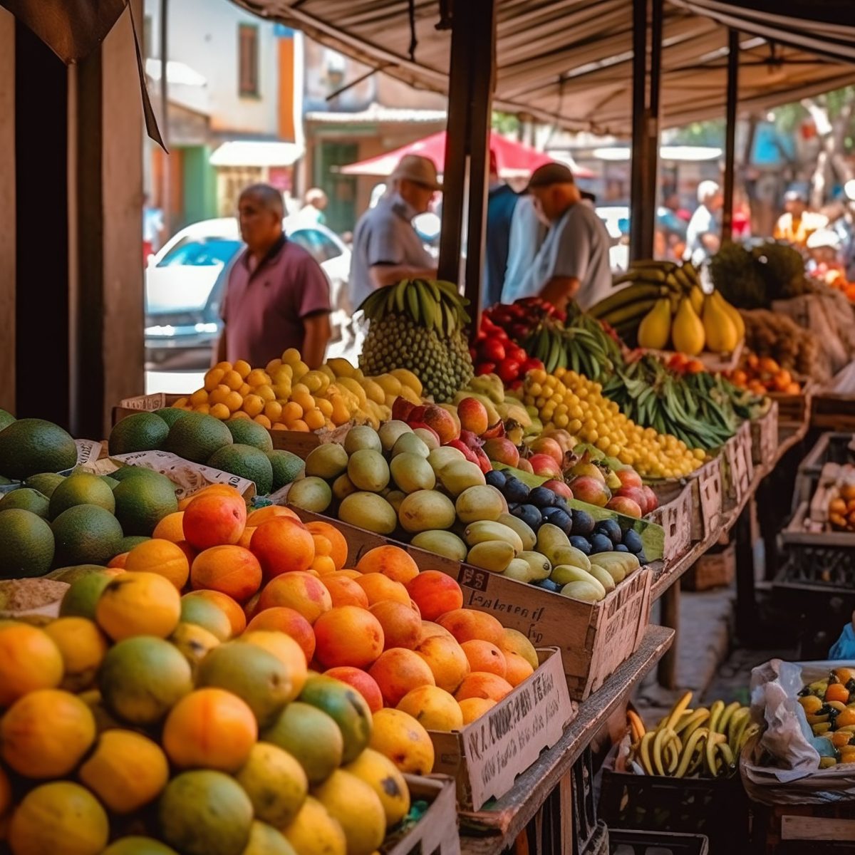 Fresh fruit market