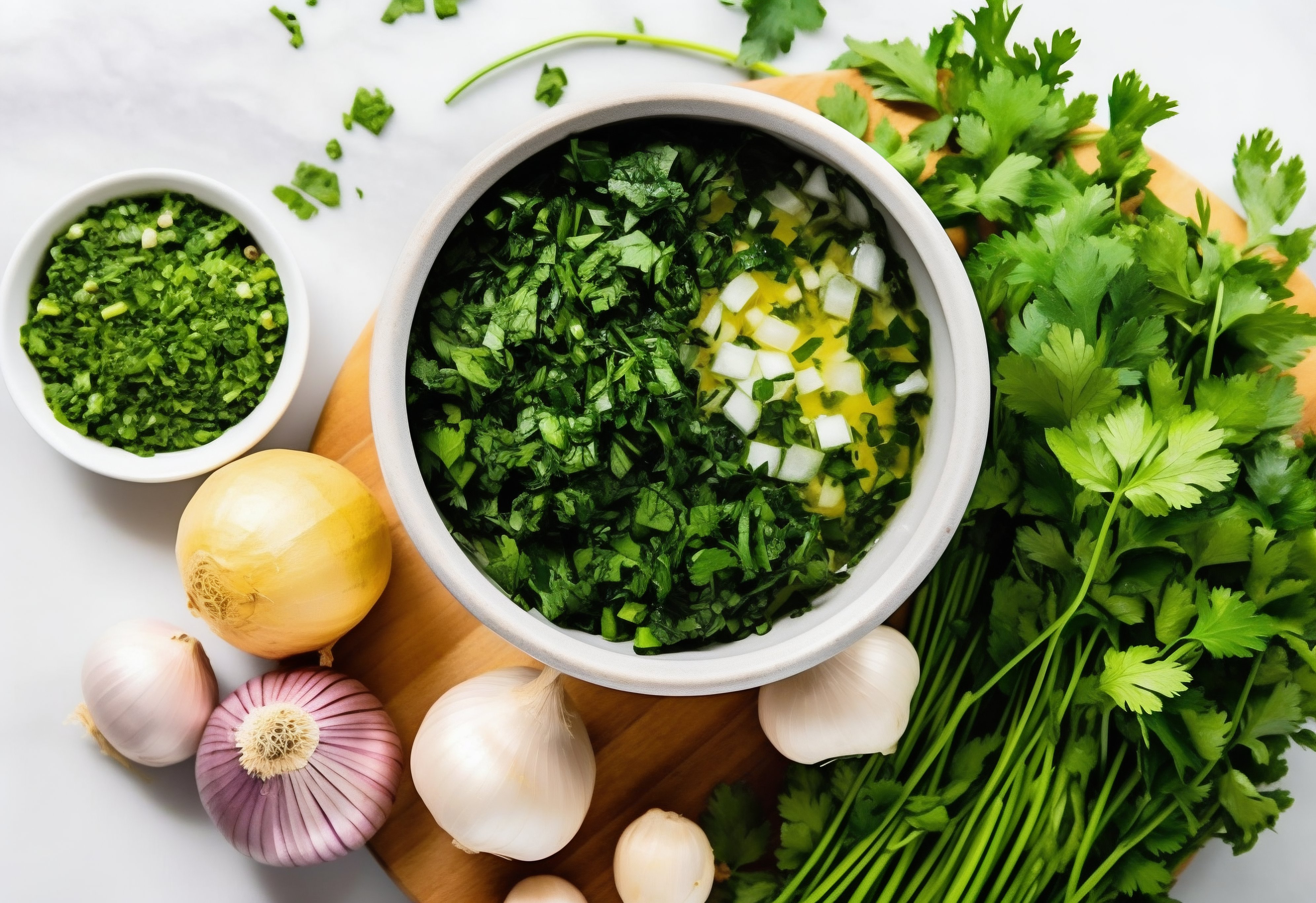 Fresh Herbs and Onions for Flavorful Dishes