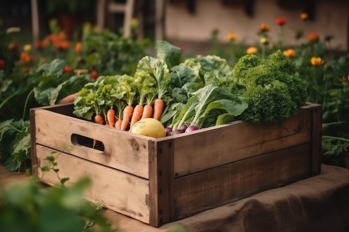 Fresh organic vegetables
