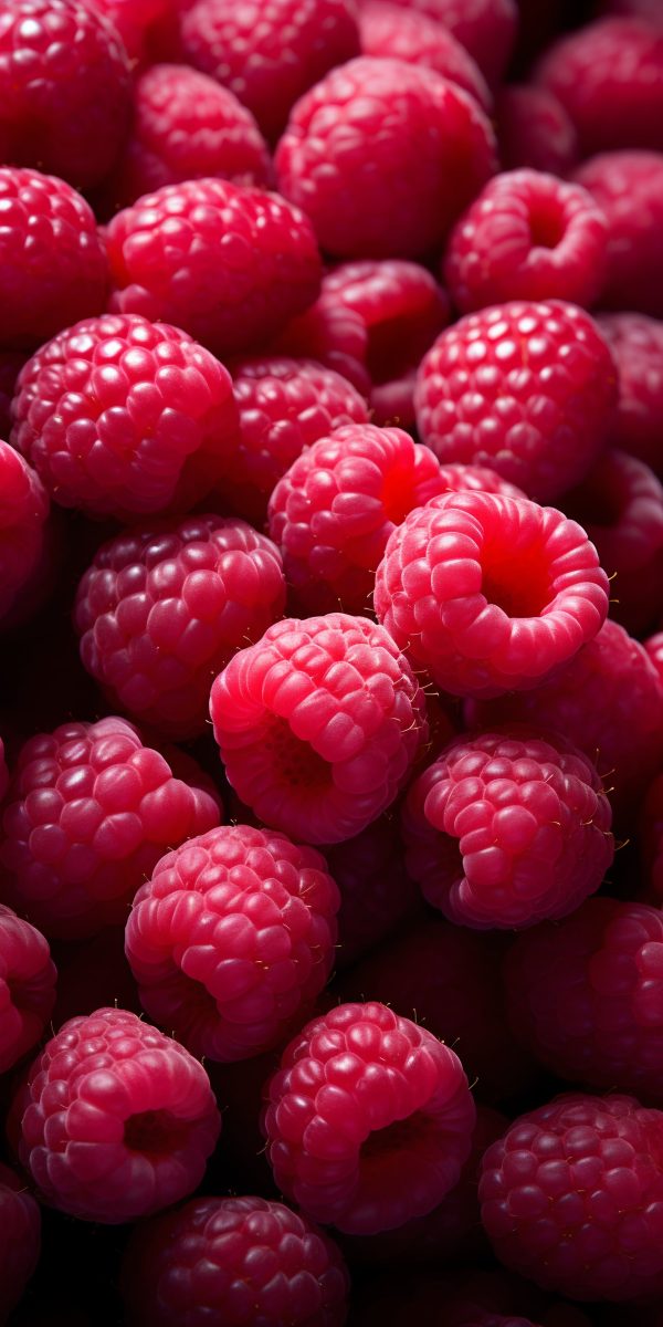 Fresh raspberries