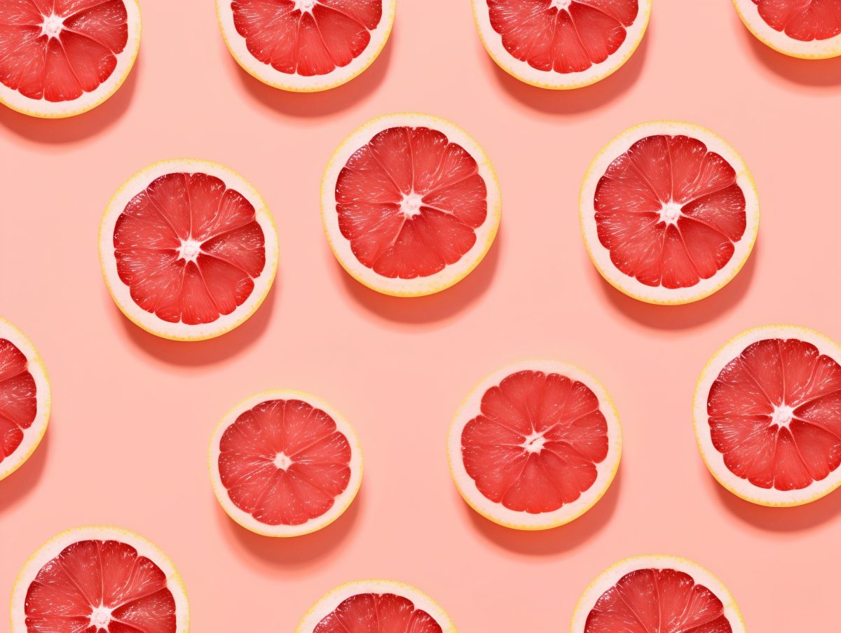 Grapefruit slices pattern