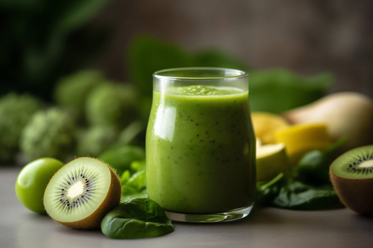 Green kiwi smooethie