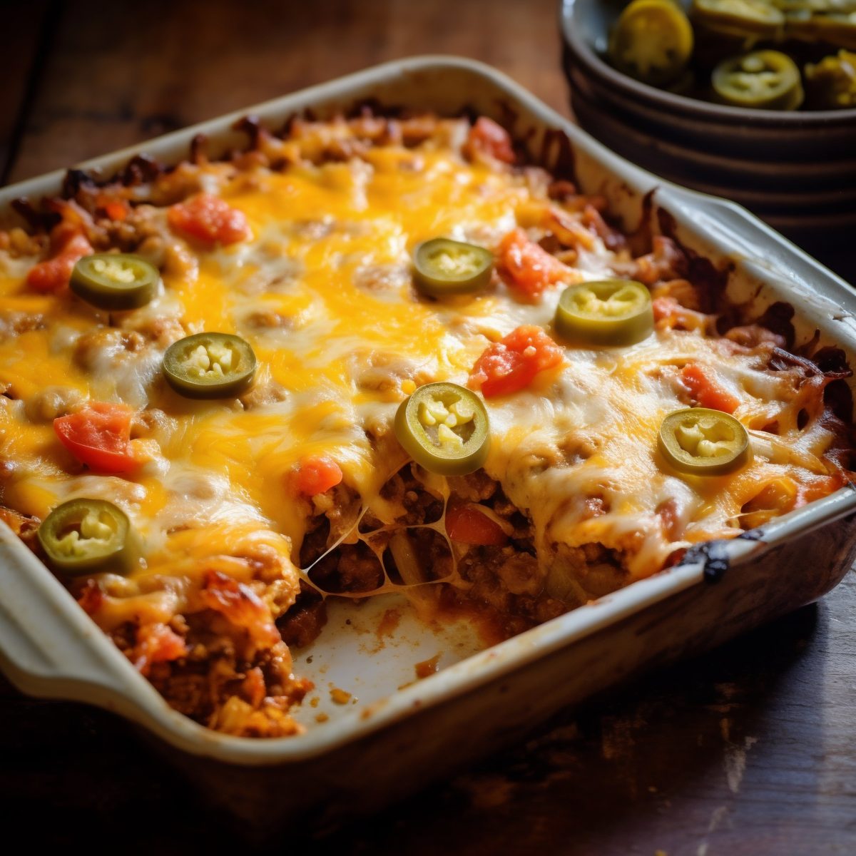 Ground beef cheese casserole
