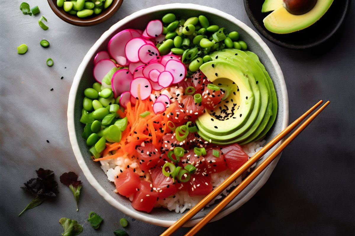 Hawaiian poke bowl