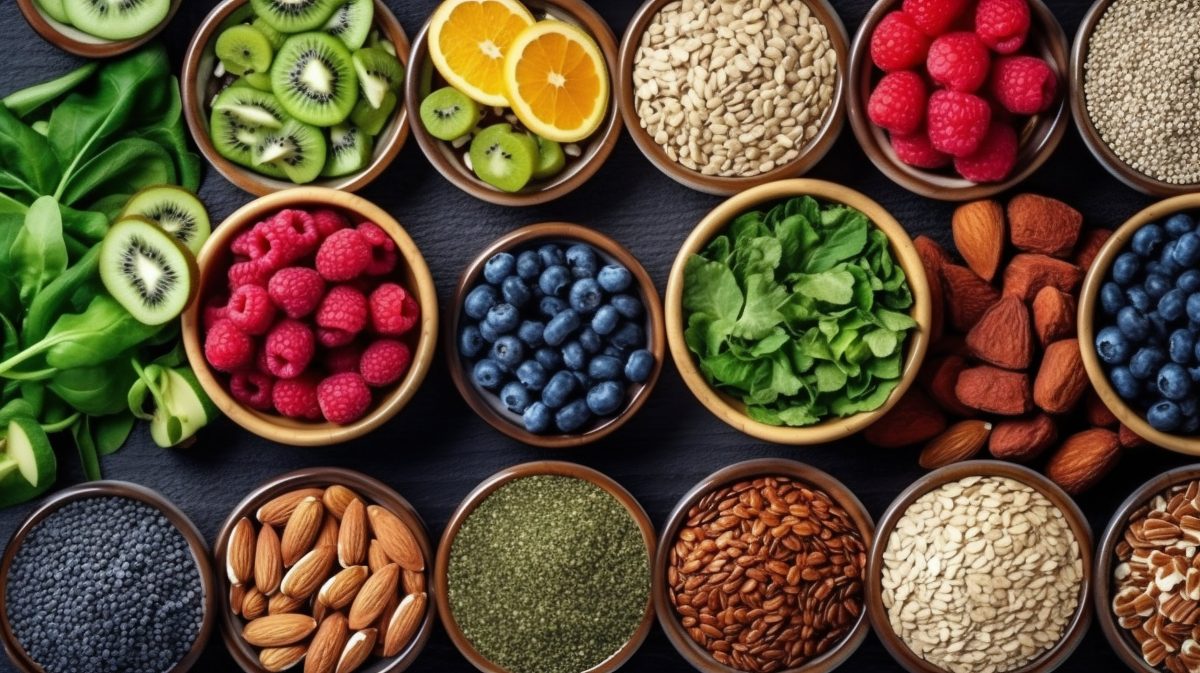 Healthy foods selection
