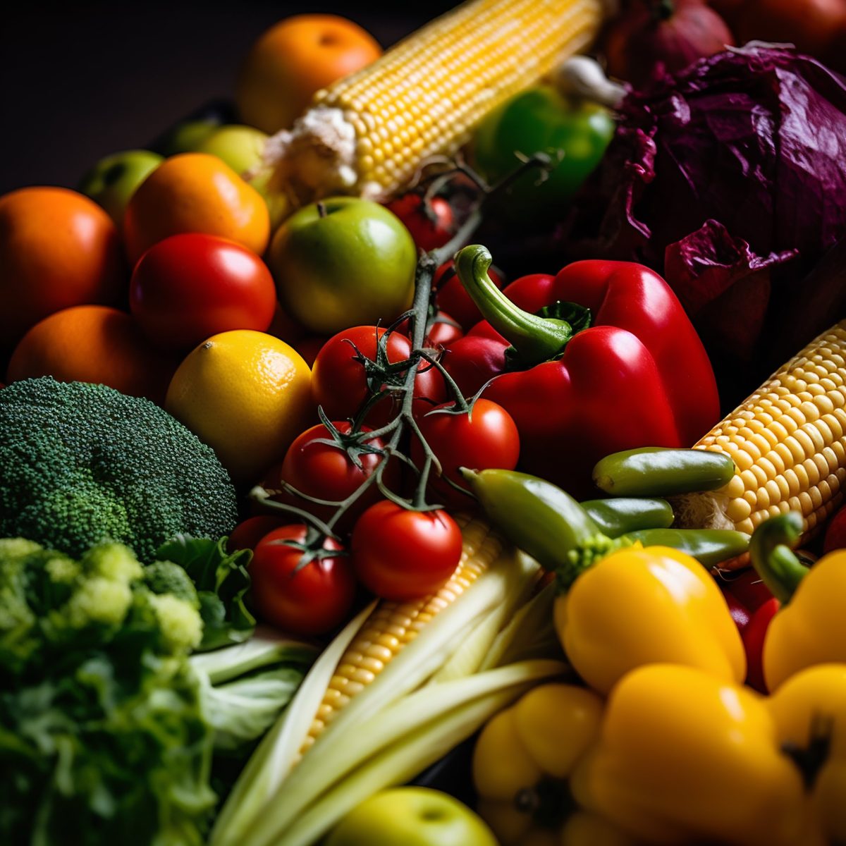 Healthy vegetables close-up