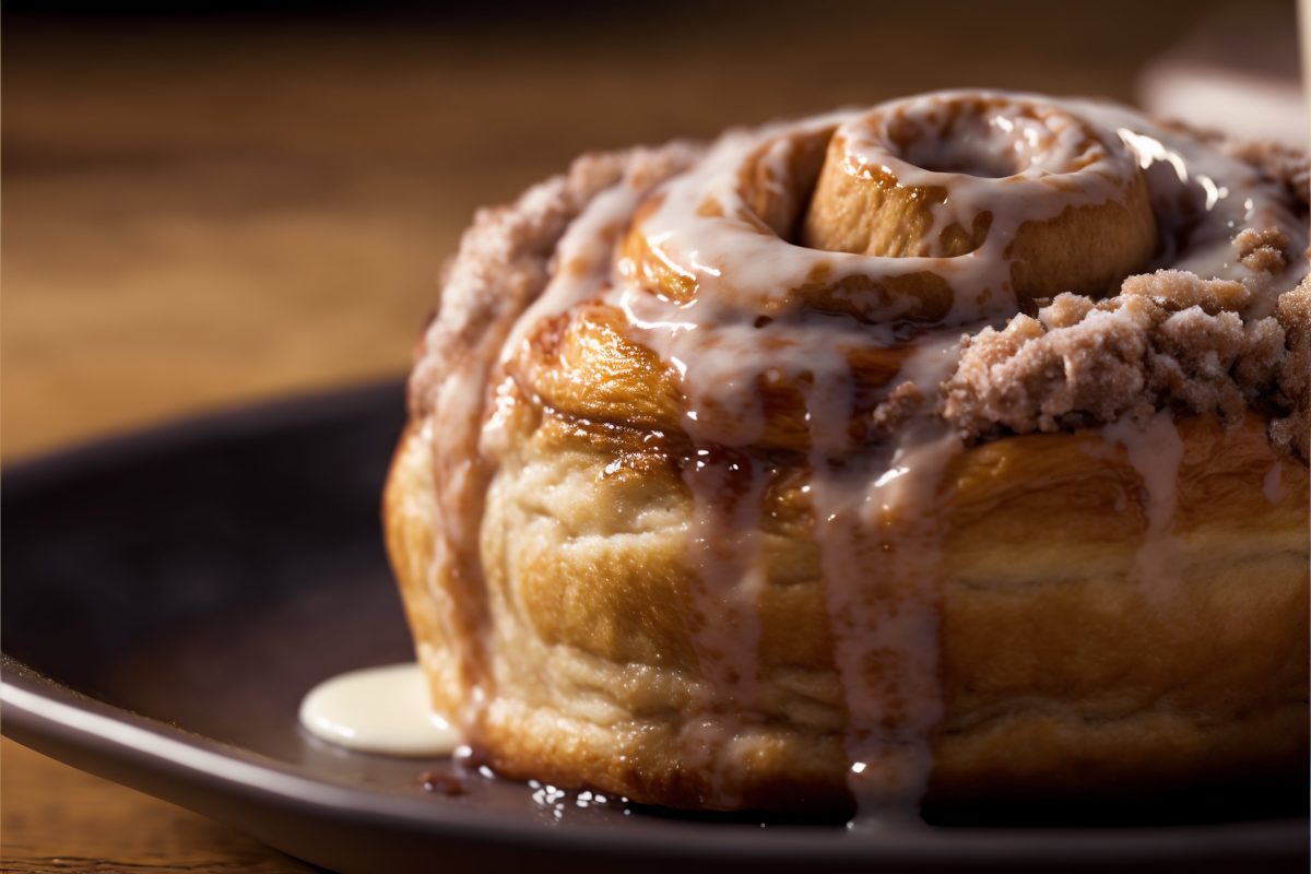 Homemade cinnamon roll