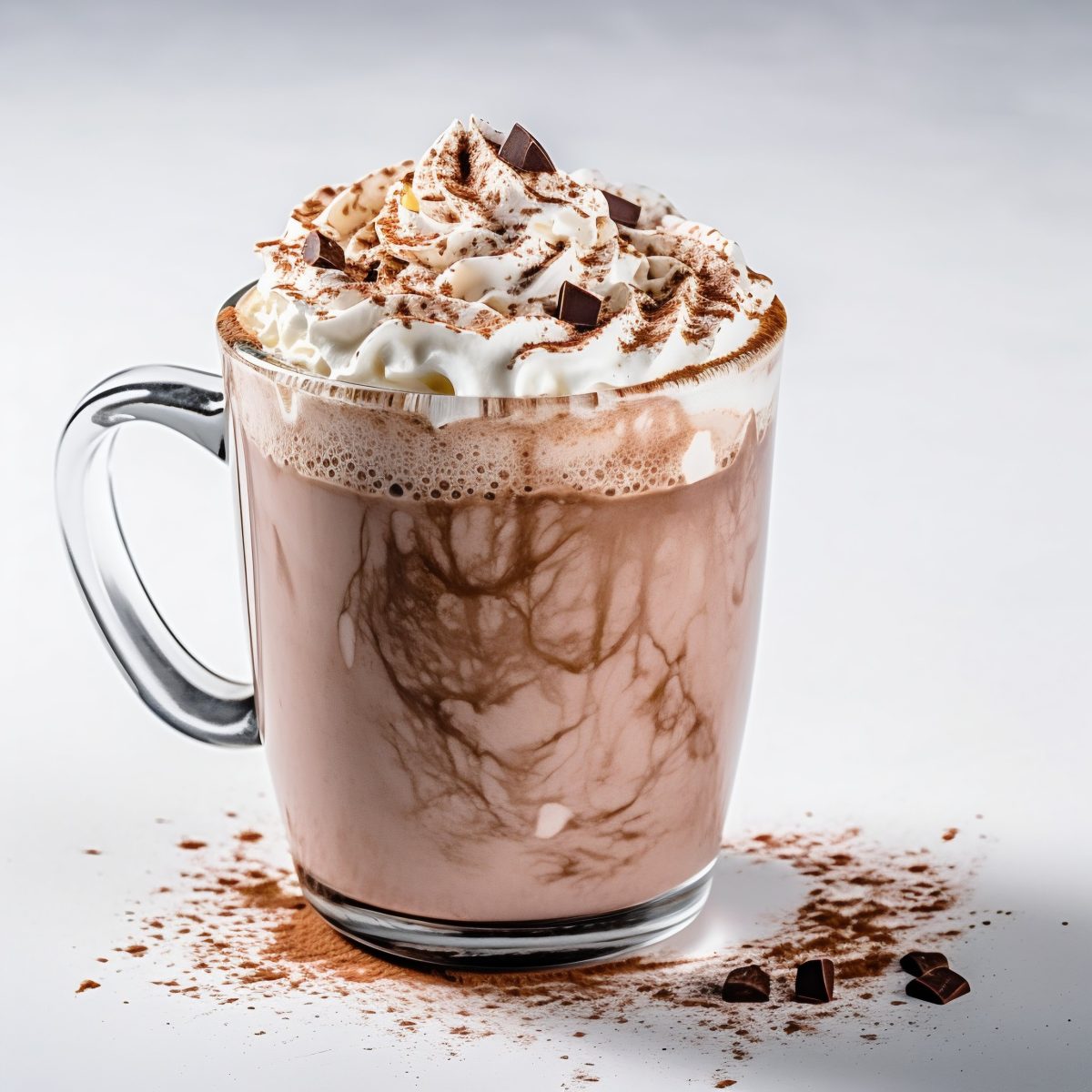 Hot chocolate with cream