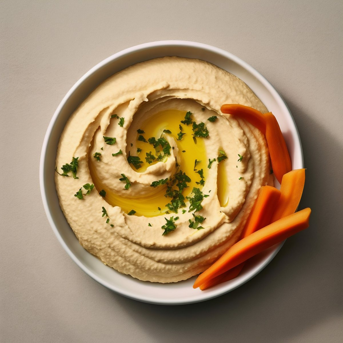 Hummus with carrot