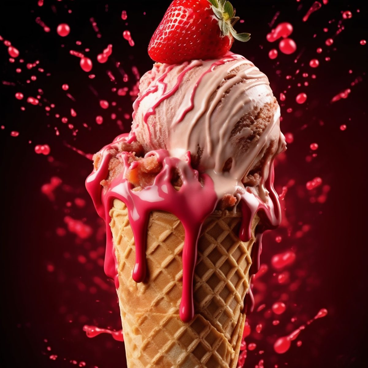 Ice cream splash