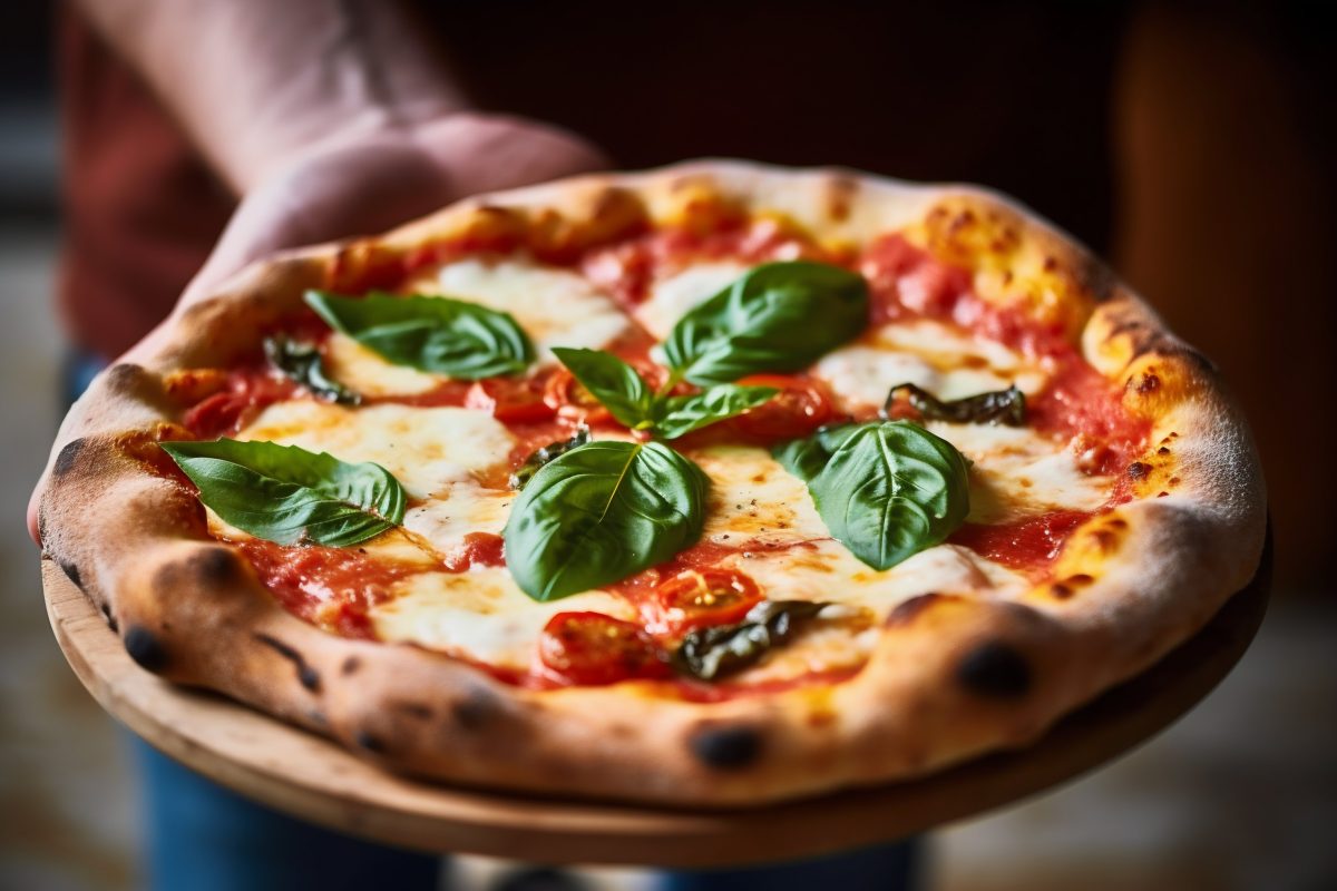 Neapolitan pizza margherita