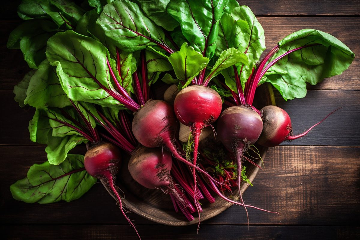Organic beetroots