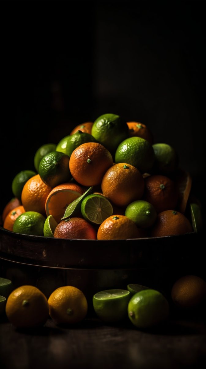 Pile of citruses