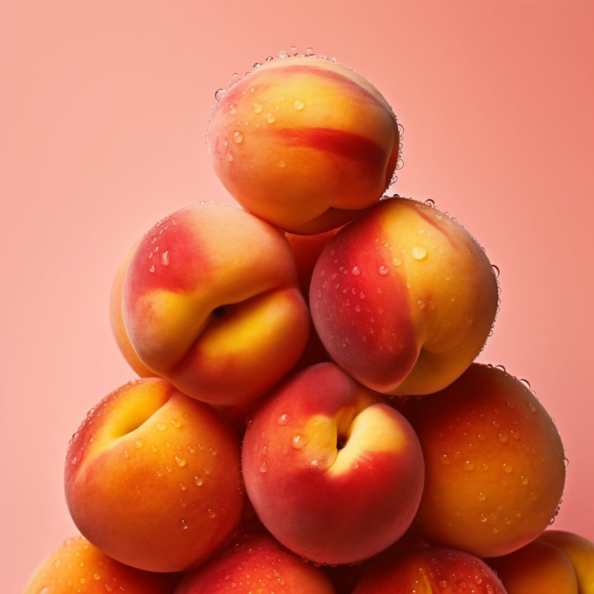 Pile of peaches