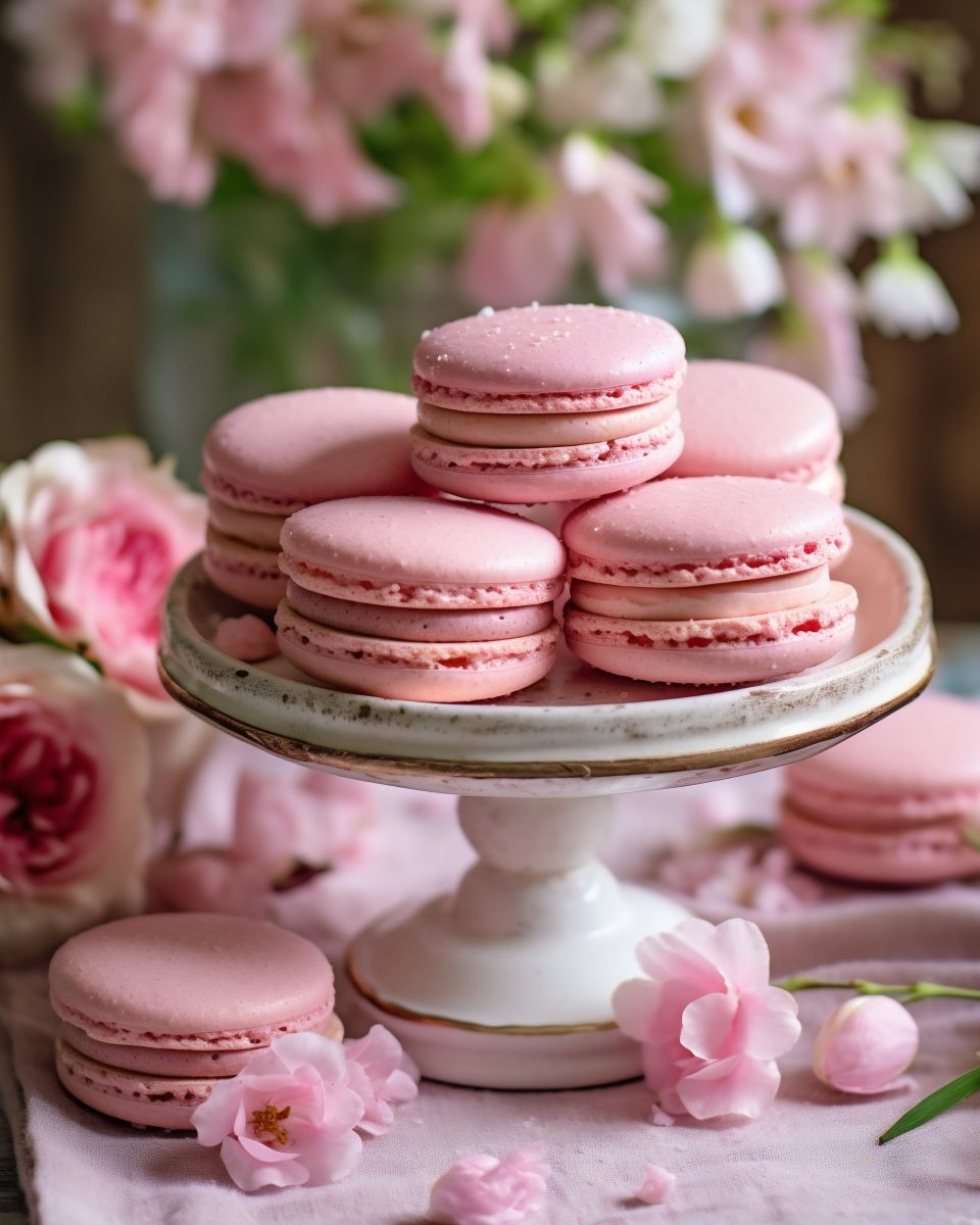 Pink macarons