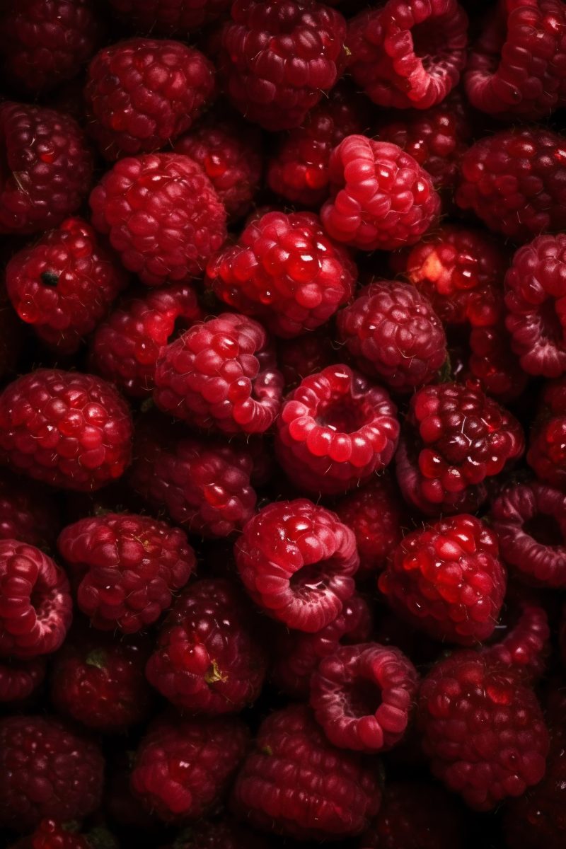 Raspberries full frame