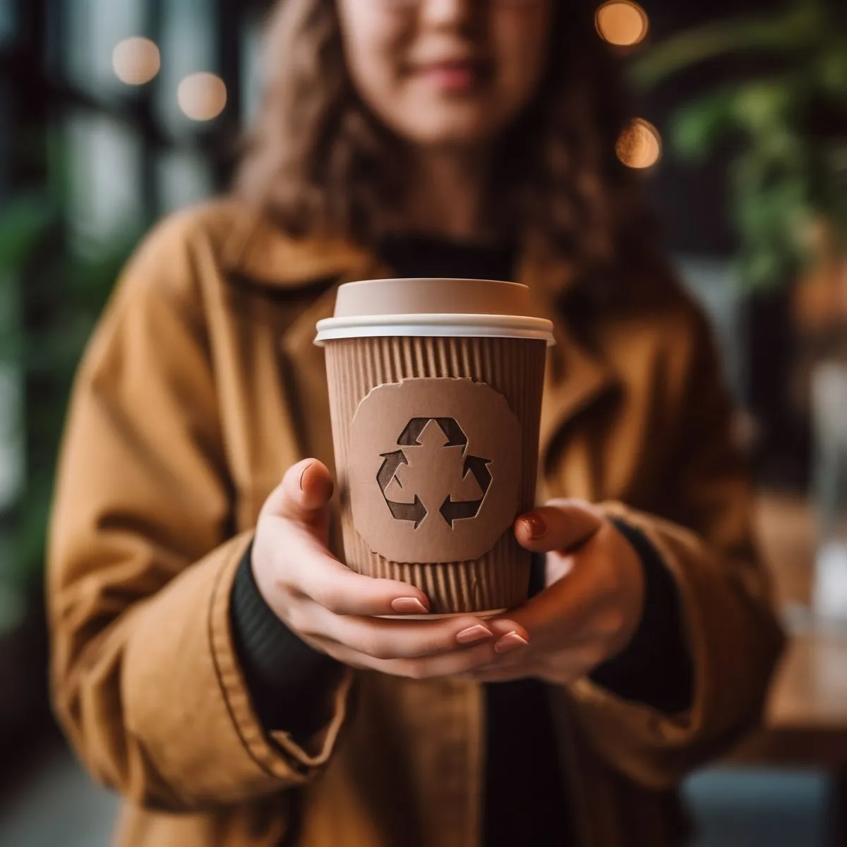 Recycled paper cup