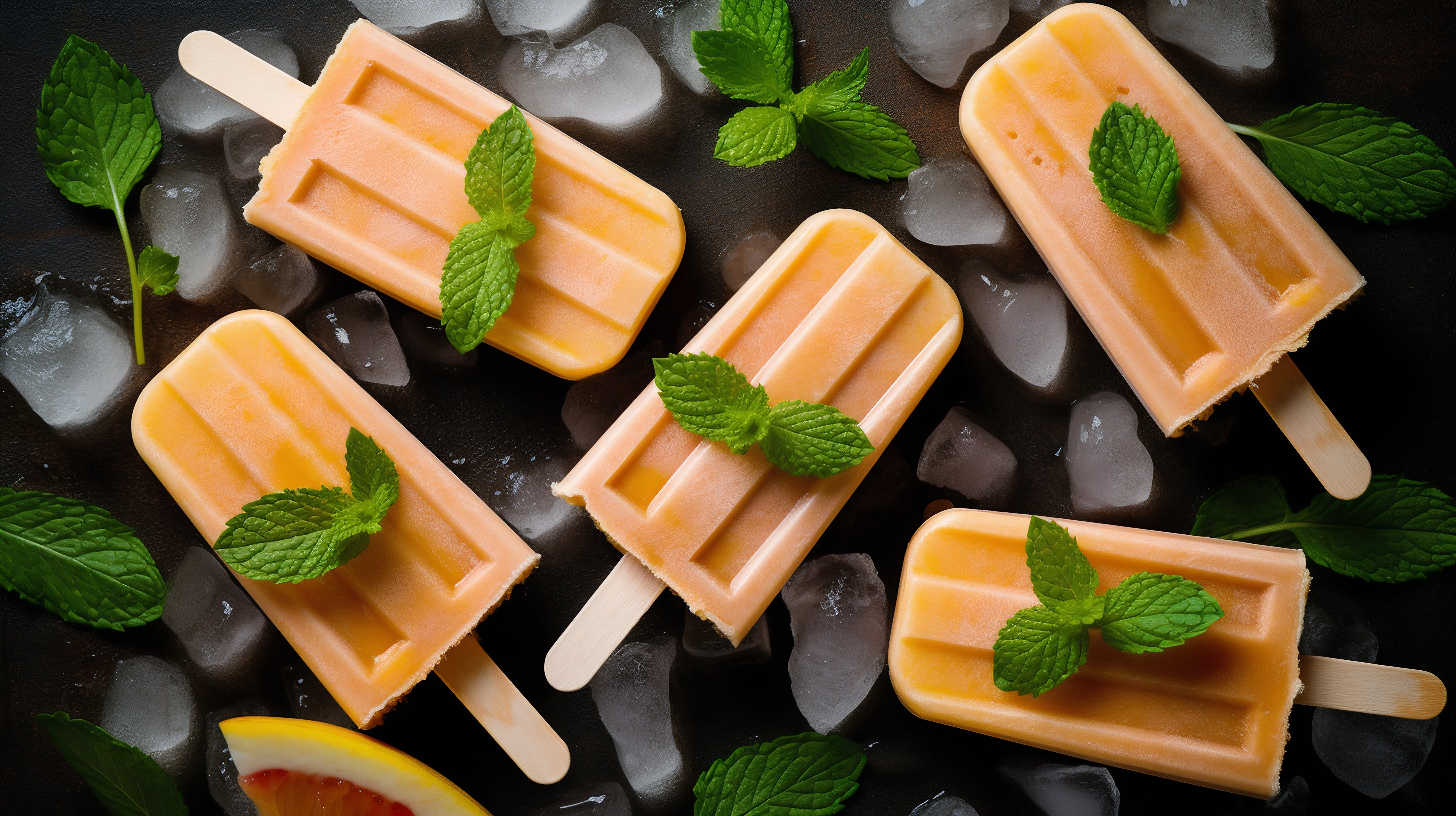 Refreshing Vegan Popsicles with Mint and Citrus