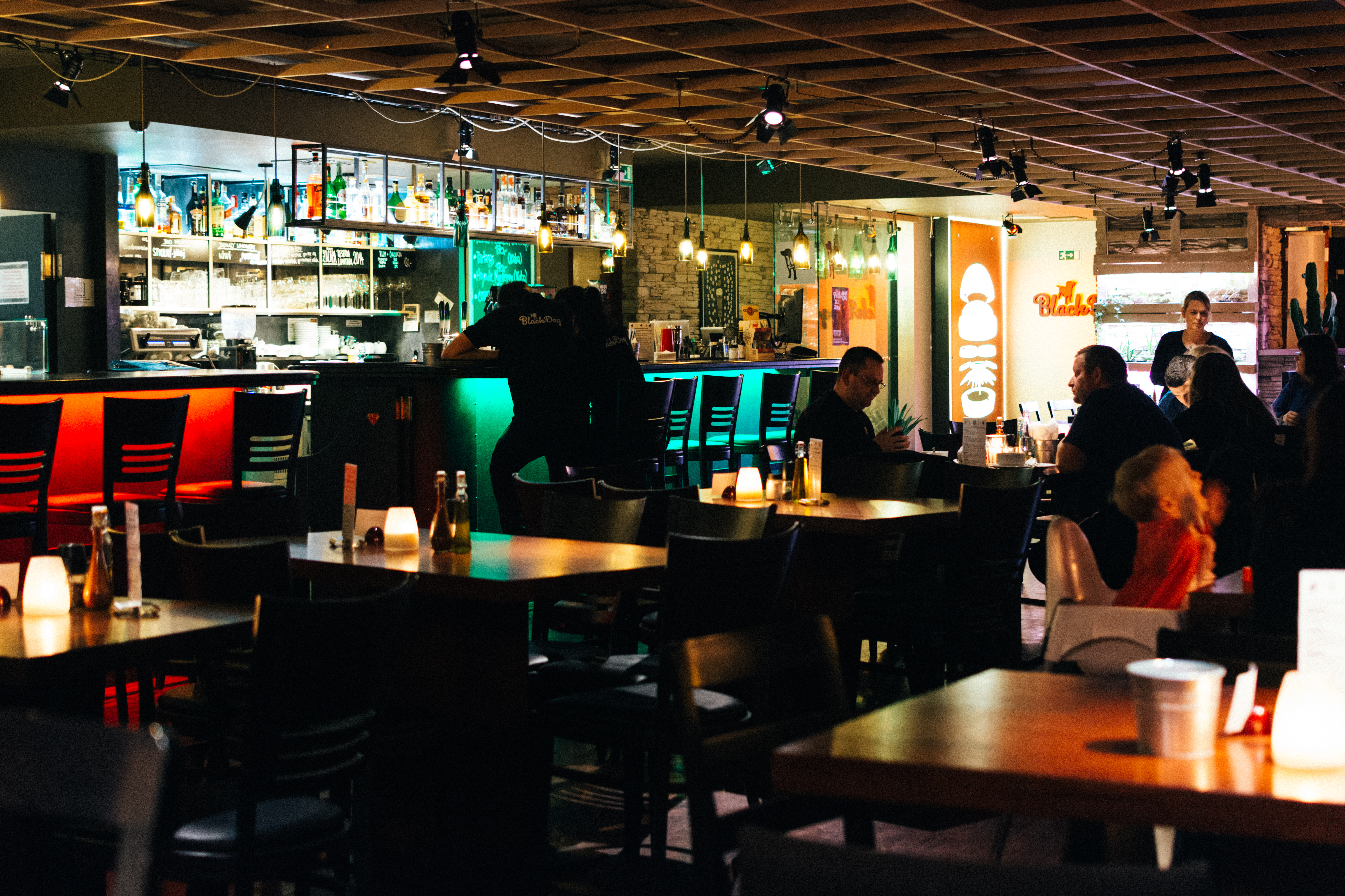 Restaurant's bar interior