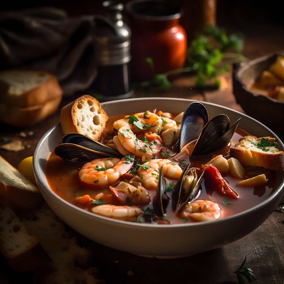 Seafood soup