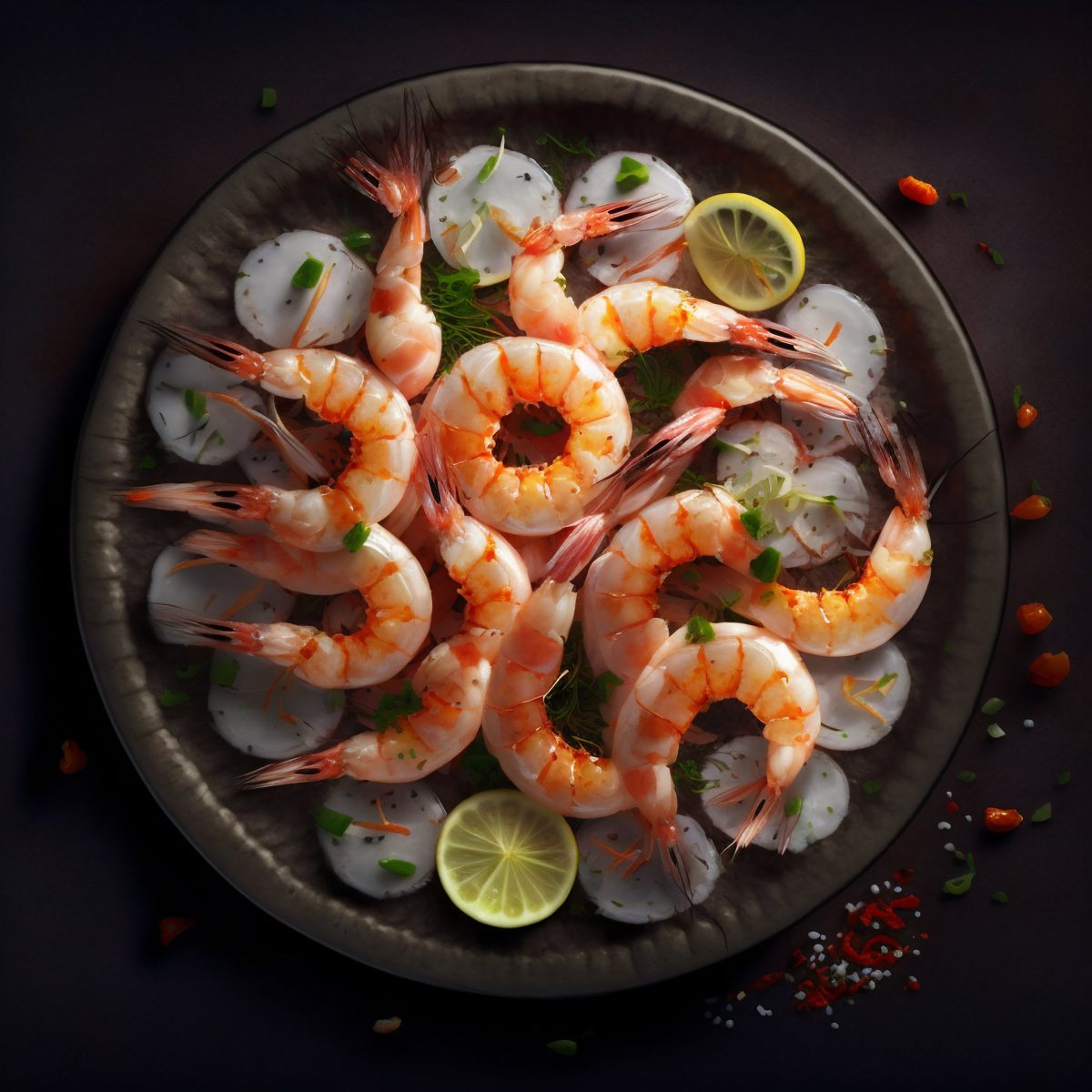 Shrimps dinner
