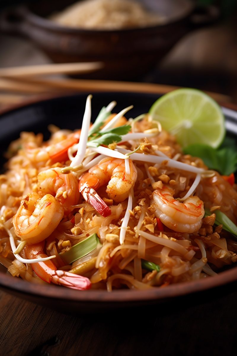 Shrimps pad thai