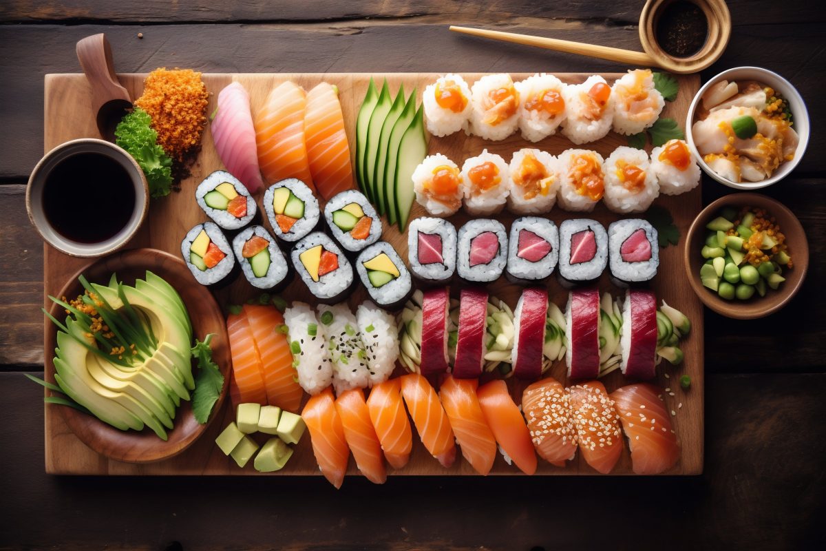 Sushi platter