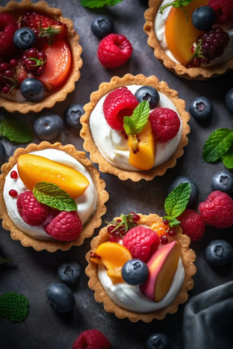 Tarts top view
