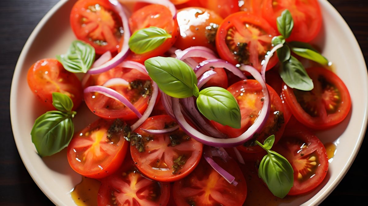 Tomato onion salad