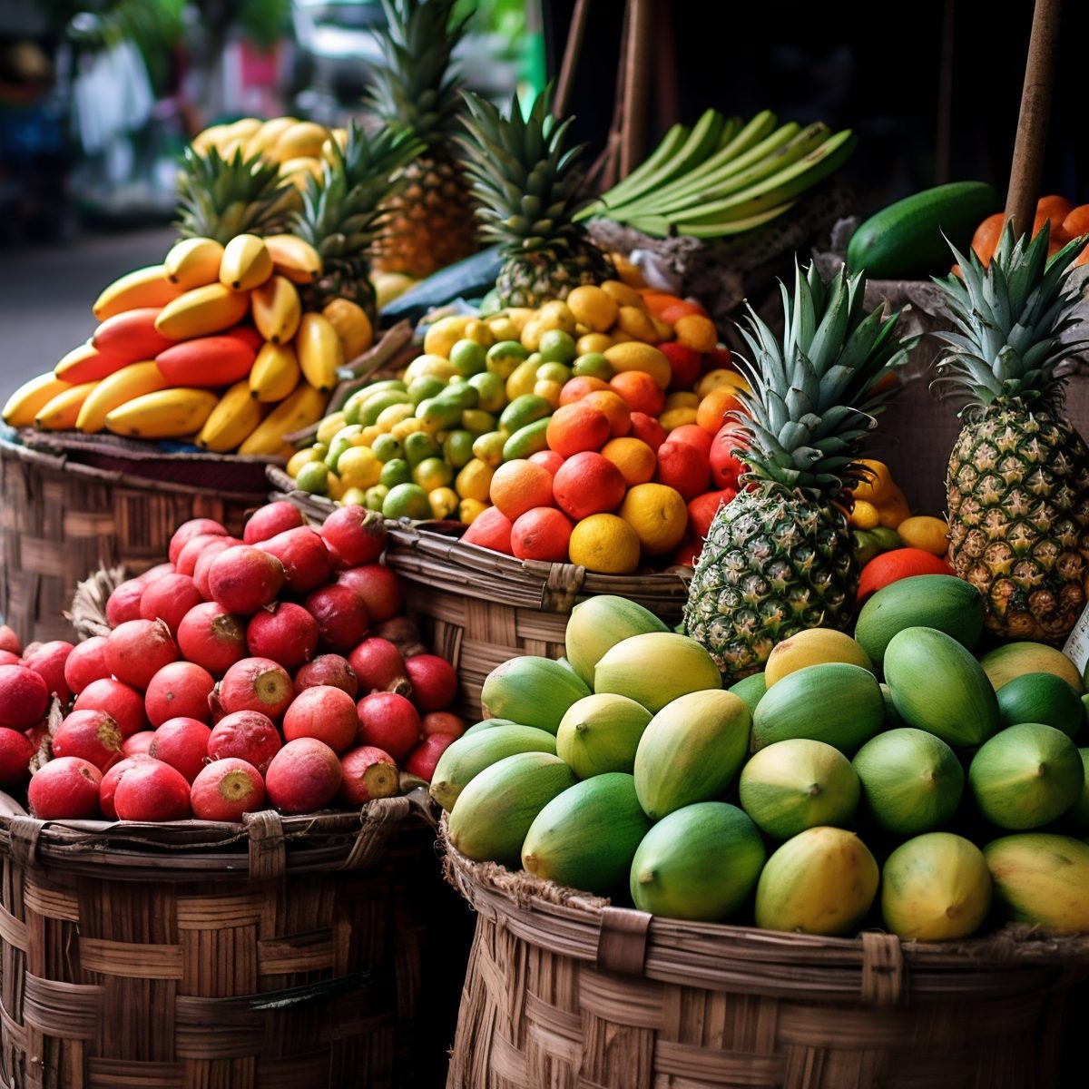 Tropical fruit stall